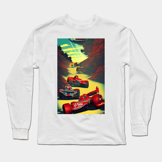 Grand Prix Racing Long Sleeve T-Shirt by BryanWhipple